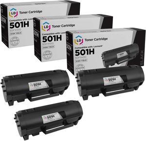 LD Products Compatible Toner Cartridge Replacement for Lexmark 501H 50F1H00 High Yield (Black, 3-Pack) Compatible with MS310d MS310dn MS312dn MS315dn MS410d MS410dn MS415dn MS510dn MS6