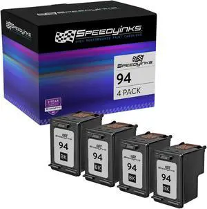 Speedy Inks Remanufactured Ink Cartridge Replacement for HP 94 (Black, 4 Cartridge Pack) See list of compatible Deskjet, Officejet and Photosmart Printers Speedy Inks Remanufactured Ink Cartridge Replacement for HP 94 (Black, 4 Cartridge Pack) See list of compatible Deskjet, Officejet and Photosmart Printers