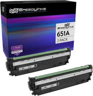 Speedy Inks Remanufactured Toner Cartridge Replacement for HP 651A / CE340A (Black, 2-Pack) Compatible with 700 Color MFP M775dn 700 Color MFP M775f, 700 Color MFP M775z, 700 Color MFP M775z Plus Speedy Inks Remanufactured Toner Cartridge Replacement for HP 651A / CE340A (Black, 2-Pack) Compatible with 700 Color MFP M775dn 700 Color MFP M775f, 700 Color MFP M775z, 700 Color MFP M775z Plus