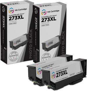 LD Products Remanufactured Ink Cartridge Replacement for Epson 273 273XL High Yield (Photo Black, 2-Multipack)