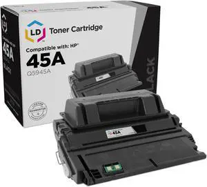 LD Products Compatible Toner Cartridge Replacement for HP 45A Q5945A (Black)