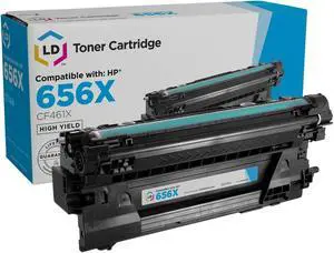 LD Products Compatible Toner Cartridge Replacement for HP 656X CF461X High Yield (Cyan)