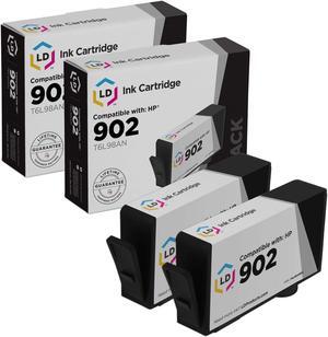 LD Products Compatible Ink Cartridge Replacements for HP 902 Ink T6L98AN Standard Yield (Black, 2-Pack) for OfficeJet Pro 6954 6951 6958 6962 6960 6971 6968 6978 6970 6975 6961