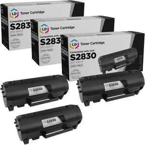 LD Products Toner Cartridge Compatible with Replacement for Dell S2830dn 593-BBYP High Yield (Black, 3-Multipack) Compatible with the following Dell Printer S2830dn