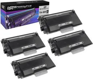 SPEEDYINKS Compatible Toner Cartridge Replacement for Brother TN880 Super High Yield (Black, 4-Packs) for use in DCP-L6600DW HL-L6200DW HL-L6200DWT HL-L6250DN HL-L6250DW HL-L6300DWT & HL-L6300DW
