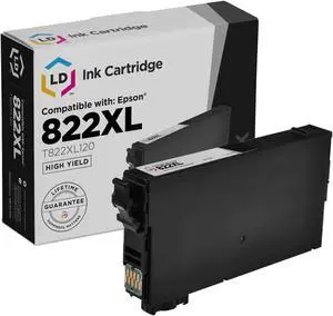 LD Products Remanufactured Ink Cartridge Replacement for Epson 822XL T822XL120 High Yield (Black)