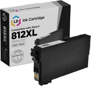 LD Products Remanufactured Ink Cartridge Replacements for Epson 812XL T812XL T812XL120 High Yield (Black)
