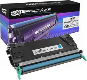 Speedy Inks Remanufactured Toner Cartridge for Lexmark C746A1CG (Cyan) Compatible with Lexmark C746DN, Lexmark C748DE, Lexmark C748DTE, Lexmark C748E, Lexmark C746DTN, Lexmark C746N