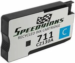 SPEEDYINKS Remanufactured Ink Cartridge Replacement for HP 711 (Single Cyan Cartridge) Compatible with Printers DesignJet T530, T525, T520, T130, T125, T120
