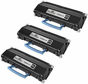 Speedy Inks Compatible Toner Cartridge Replacement for Lexmark E260A11A (Black, 3-Pack)