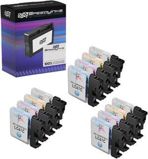 Speedy Inks Compatible Ink Cartridge Replacement for Brother LC61 (3 Black, 3 Cyan, 3 Magenta, 3 Yellow, 12-Pack)