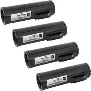 Speedy Inks - 4PK Compatible Xerox Phaser 3610/ WorkCentre 3615 Series 106R02731 Extra High Capacity Black Toner Speedy Inks - 4PK Compatible Xerox Phaser 3610/ WorkCentre 3615 Series 106R02731 Extra High Capacity Black Toner