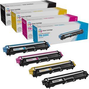 LD Products Compatible Toner Cartridge Replacements for Brother TN221 & TN225 High Yield (1 Black, 1 Cyan, 1 Magenta, 1 Yellow, 4-Pack)