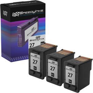 Speedy Inks Remanufactured Ink Cartridge Replacement for HP 27 C8727AN (Black, 3 Cartridge Pack) Compatible w OfficeJet 4315 Deskjet 3845 OfficeJet 5610xi OfficeJet 5610 Deskjet 3745 OfficeJet 5610v