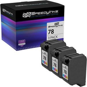 SPEEDYINKS Replacement for HP 78 Color Ink Cartridge C6578D (Tri-Color, 3-Pack) for use in Color Copier, DeskJet, Fax, Office Jet, PSC, PhotoSmart Series Printers