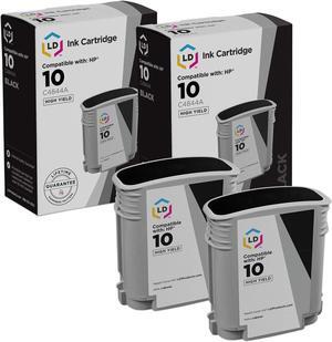 LD Products Remanufactured Ink Cartridge Replacement for HP 10 C4844A High Yield (Black, 2-Pack)