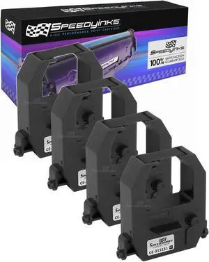 Speedy Inks - 4PK Compatible Amano Black Printer Ribbon CE-315151