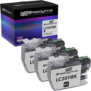 Speedy Inks Compatible Ink Cartridge Replacement for Brother LC3011BK (Black, 3-Pack) Compatible with Brother MFC MFC-J491DW MFC-J497DW MFC-J690DW MFC-J895DW