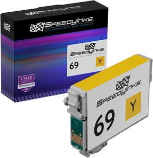 Speedy Inks Remanufactured Ink Cartridge Replacement for Epson 69 (Yellow) Compatible with Epson Stylus CX5000 CX6000 CX7000F C120 CX7400 CX8400 CX9400Fax CX7450 NX400 30 40 500 600 CX9475Fax