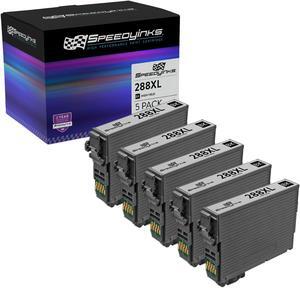 Speedy Inks Remanufactured Ink Cartridge Replacement for Epson 288XL High-Yield (Black, 5-Pack) Compatible with Epson Expression XP-330 XP-340 XP-430 XP-434 XP-446