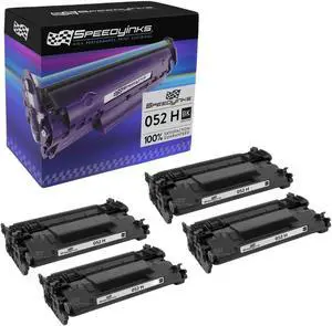SPEEDYINKS Compatible Replacement Canon 052H Black High Yield Toner Cartridge (4-Pack) for use with ImageCLASS LBP214dw, LBP215dw, MF424dw, MF426dw and MF429dw