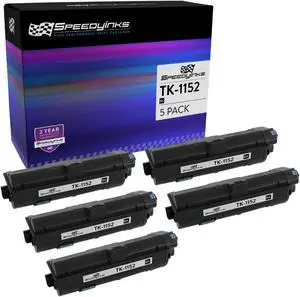 Speedy Inks Compatible Toner Cartridge Replacement for Kyocera TK-1152 1T02RV0US0 (Black, 5-Multipack) Compatible with the following Kyocera-Mita Printer Model M2635dw