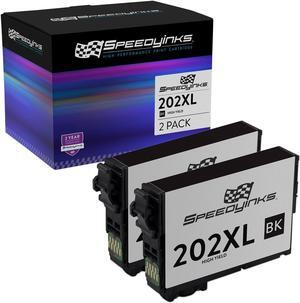 Speedy Remanufactured 2PK Epson 202XL T202XL120-S HY Black Ink XP-5100 WF-2860 Compatible with the following Epson Printer Models Expression XP-5100, Epson WorkForce WF-2860