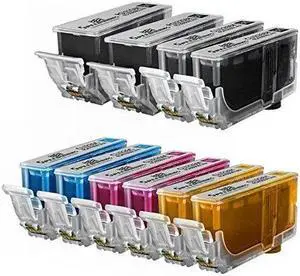 Speedy Inks Compatible Ink Cartridge Replacement for PGI225 & CLI226 (2 Pigment Black 2 Black 2 Cyan 2 Magenta 2 Yellow 10Pk) Compatible w MX882 iP4820 iX6520 MX712 MX885 MX890 MX895 iP4850 and more