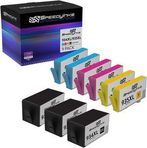 SPEEDYINKS Remanufactured Replacement for HP 935XL & HP 934XL Ink Cartridges for HP Printers OfficeJet 6812,6815, OfficeJet Pro 6230,6830,6835 High Yield (3 Black, 2 Cyan, 2 Magenta, 2 Yellow, 9-Pack)