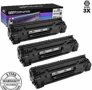 SPEEDYINKS Compatible Toner Cartridge Replacement for HP 85A CE285A (Black, 3-Pack) Compatible with HP Printers M1132 M1212nf M1217nfw MFP P1102 P1102W