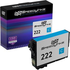 SPEEDYINKS Remanufactured Replacement Ink Cartridge for Epson 222 Standard Yield Cyan T222220 Compatible with Epson Printers WorkForce WF-2960 Expression XP-5200