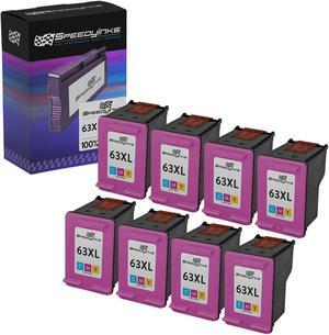 Speedy Inks Remanufactured Ink Cartridge Replacement for HP 63XL F6U63AN (Color, 8-Pack)