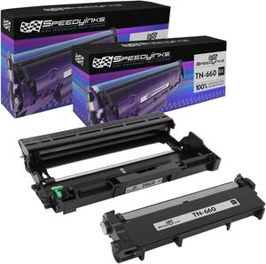 Speedy Inks Compatible Toner Cartridge & Drum Unit Replacement for Brother TN660 & DR630 High Yield (1 Black, 1 Drum, 2-Pack)
