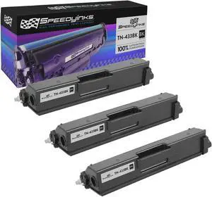 SPEEDYINKS Compatible Toner Cartridge Replacement for Brother TN433BK High Yield (Black, 3-Pack) For use in HL-L8260CDW, HL-L8360CDW, HL-L8360CDWT, HL-L9310CDW, MFC-L8610CDW, MFC-L9570CDWT