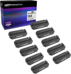 Speedy Inks - 10pk Compatible Replacement for HP 15X / HP15X / C7115X / 15A / C7115A HY Black Laser Toner Cartridge for HP Laserjet 1220, 1200se, 1200n, 1200, 1220se, 3300, 3310mfp, 3320mfp,