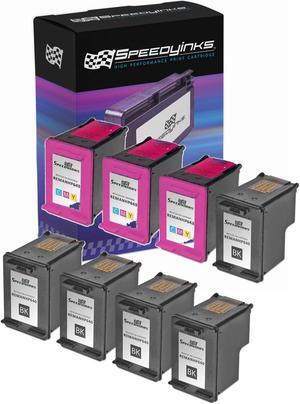 SPEEDYINKS Ink Cartridge Replacement for HP 60 (5 Black & 3Tri Color, 8-set) compatible with HP Photosmart, ENVY e All-in-one, and Deskjet printers