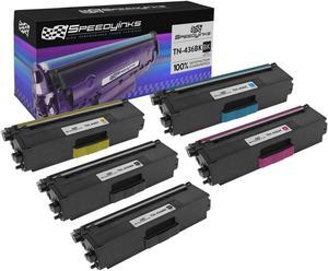 SPEEDYINKS Compatible Toner Cartridge Replacements for Brother TN-436 TN436 TN433 TN431 Super High Yield (2 Black, 1 Cyan, 1 Magenta, 1 Yellow, 5-Pack) HL-L8360CDW, HL-L8360CDWT, HL-L9310CDW