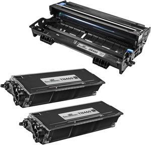 SPEEDYINKS Compatible Toner Cartridge & Drum Unit Replacements for Brother TN460 High Yield & DR400 (2 Toners, 1 Drum, 3-Pack) for use in Brother DCP, FAX, HL, Intellifax, MFC & Pitney Bowes Printers