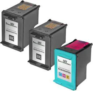 Speedy Inks - Compatible replacement for HP 94 C8765WN & HP 95 C8766WN Ink Cartridge Set: 2 Black & 1 Color