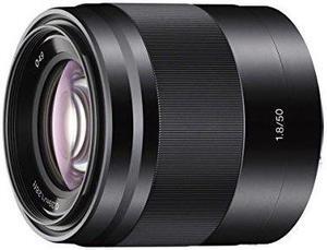 50mm f/1.8 Mid-Range Prime Lens; Black