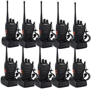 Retevis H-777 Two-Way Radio Long Range UHF 400-470 MHz Signal Frequency Single Band 16 Channels with Original Earpiece (