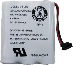 Uniden BT-905 Rechargeable Cordless Handset Phone Battery 3.6V 600mAh NiMH