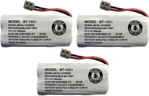 NEW! Genuine Uniden BT-1021 BBTG0798001 Cordless Handset Rechargeable Battery (3-Pack)