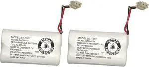 Uniden BBTY0651101 model BT1007 Nickel-Cadmium Rechargeable Cordless Phone Battery, DC 2.4V 500mAh (Pack of 2)