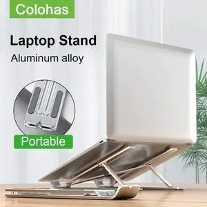 Aluminum Laptop Holder Computer Supoort Stand For Macbook Pro Base Portable Notebook Stand Adjustable Cooling Base Bracket
