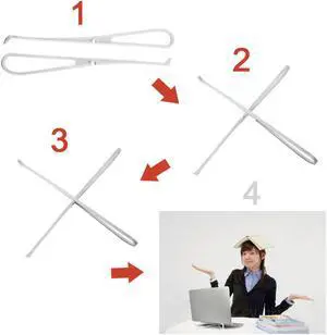 New Arrival 1 Pair Portable Laptop Stand Foldable Holder Notebook Support Adjustable Desktop Bracket Ergonomic Laptop Stand