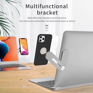 2pcs Laptop extension stand mobile phone stand monitor connection stand two in one gadget side mounting stand for smartphone