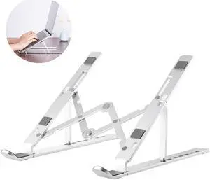 Folding Laptop Bracket 7 Levels Adjustable Portable Tablet Notebook Holder Aluminum Alloy Stand