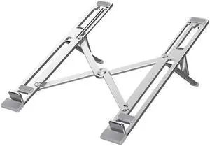 Laptop Stand Aluminum Adjustable Computer Stand Ergonomic Laptop Riser For Portable Foldable Laptop Riser Holder Stand