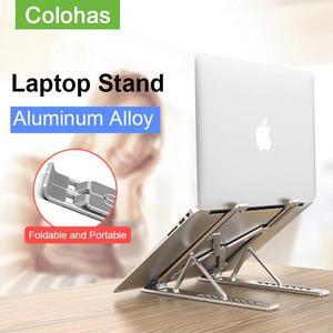 Adjustable Laptop Stand Folding Portable Aluminum Alloy Notebook Support Holder For MacBook Pro Computer Riser Stand Holder